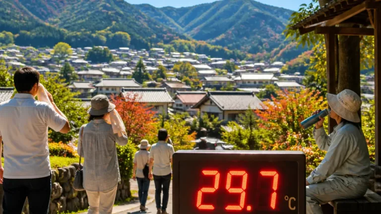 10月下旬に真夏日近い高温 群馬の各地で夏並みの暑さ