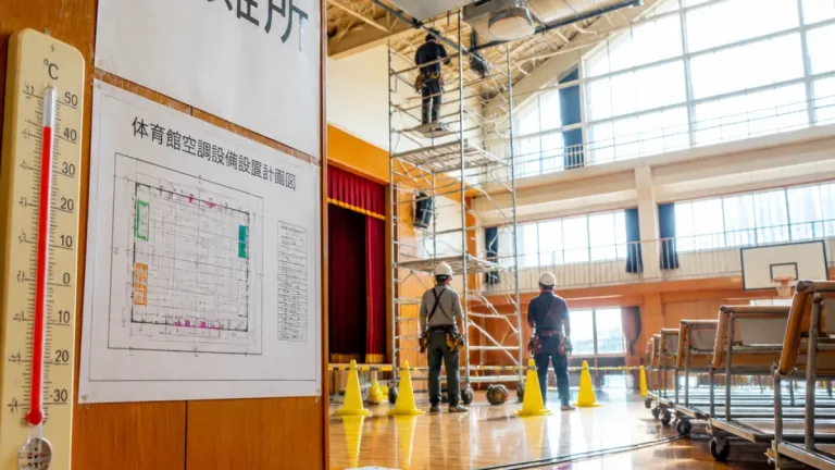 公立校体育館の冷房設置、群馬は35.6％
