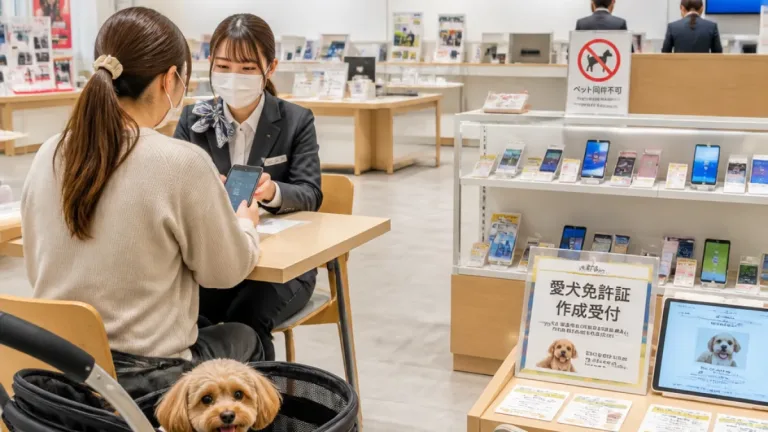 八王子・イオン滝山に愛犬同伴可の携帯店が開業