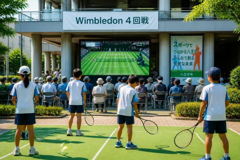 八王子の関心高まる 望月慎太郎、ウィンブルドン４回戦で世界王者に敗戦