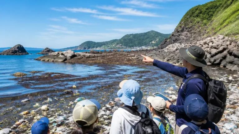函館で海の環境保全学ぶドローンフィールドツアー実施