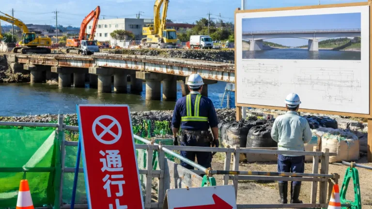 浜松の安間川で東竜光橋を撤去、通行止めで治水改修へ