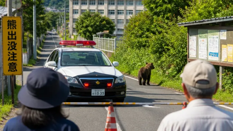 花巻市でクマ1頭目撃 農業高校付近で警戒呼びかけ