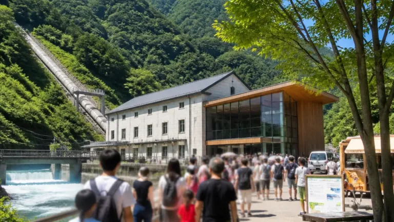 全面改修の春近発電所、展示棟「ハルミナ」一般公開始まる
