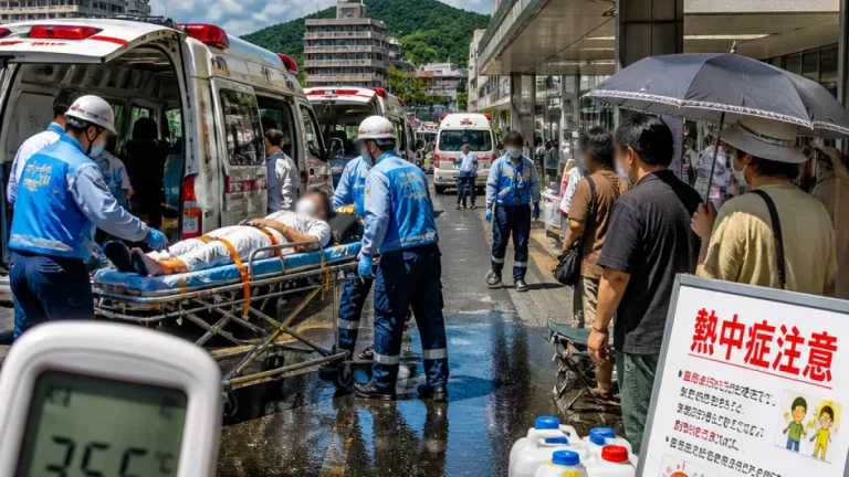 県内で熱中症疑い22人が救急搬送