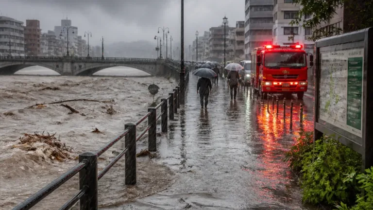 警報級の大雨に備え、土砂災害に警戒を