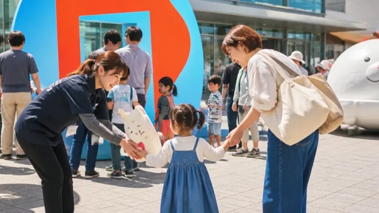ハローキティ展、来場4万人を突破 県立美術館で記念セレモニー