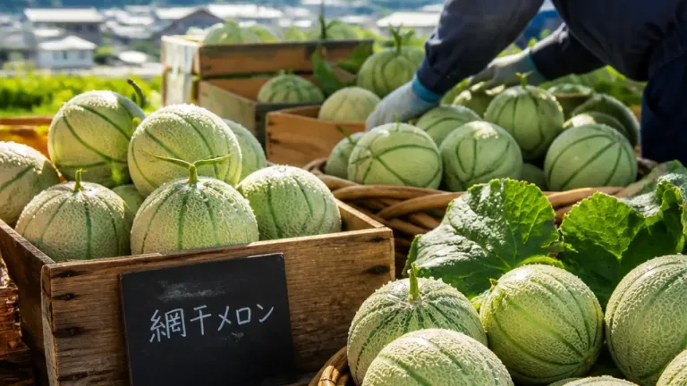 姫路で伝統野菜「網干メロン」収穫始まる 今年は豊作
