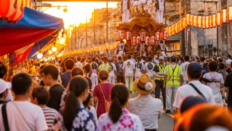 東大阪・河内花園で盆踊りとだんじり同日開催の交流祭