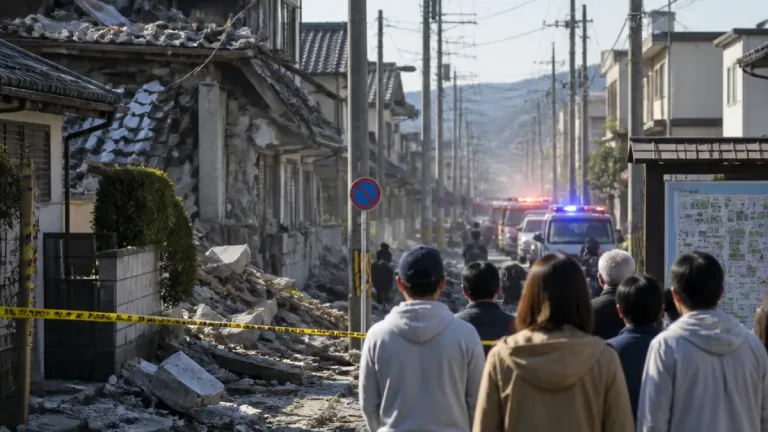 東大阪で地震により松浜軒が倒壊 住民の安全確認と備えを呼び掛け