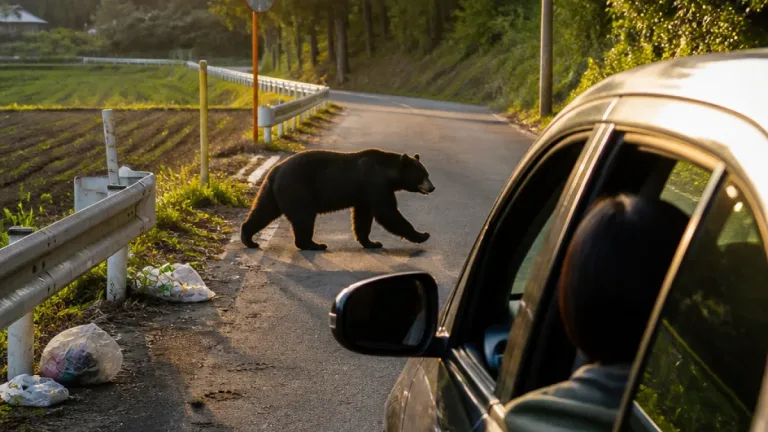 姫路市北部でクマ目撃 車内の女性が確認、けが人なし