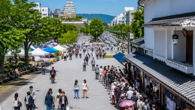 姫路のお盆 駅前と城周辺は「にぎわい」だが過度な混雑は回避