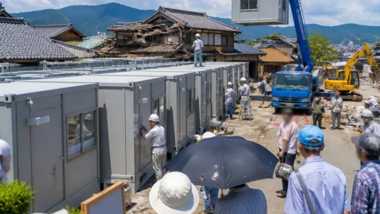 避難生活なお二千人超、仮設住宅整備が本格化