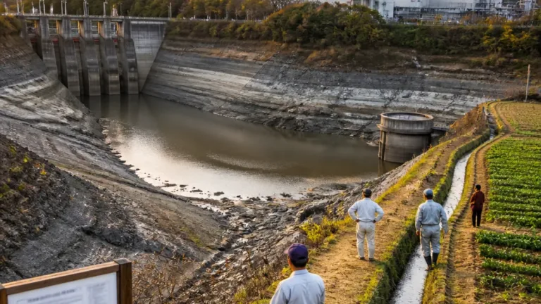 日野川の取水制限を15％に引き上げ、地域の影響と対応