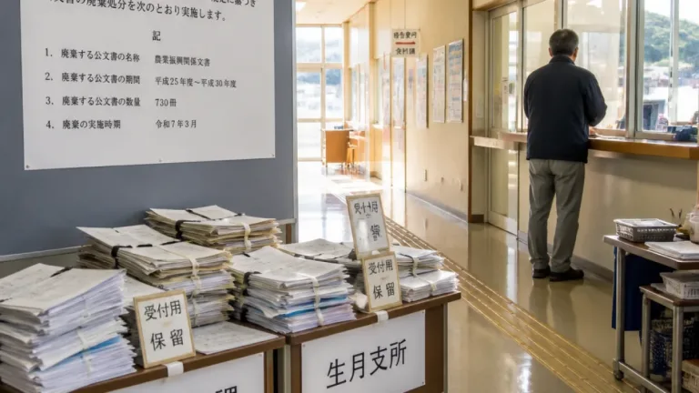 平戸市、業務放置で職員2人を減給処分