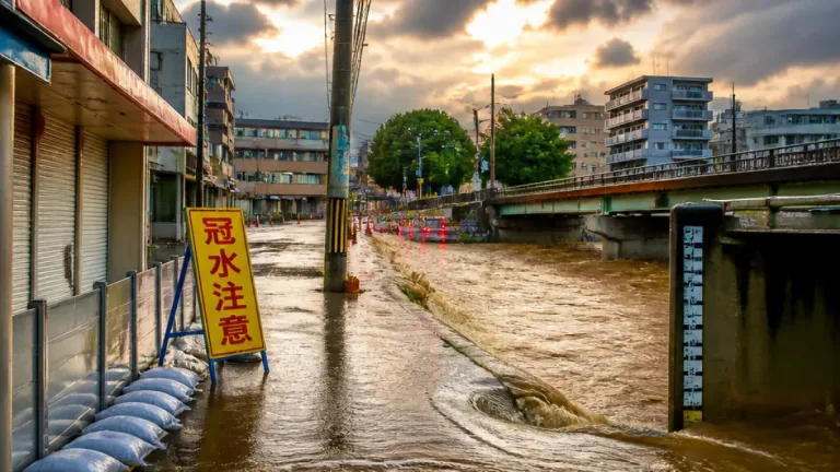 枚方で一時大雨警報 局地的豪雨への注意続く