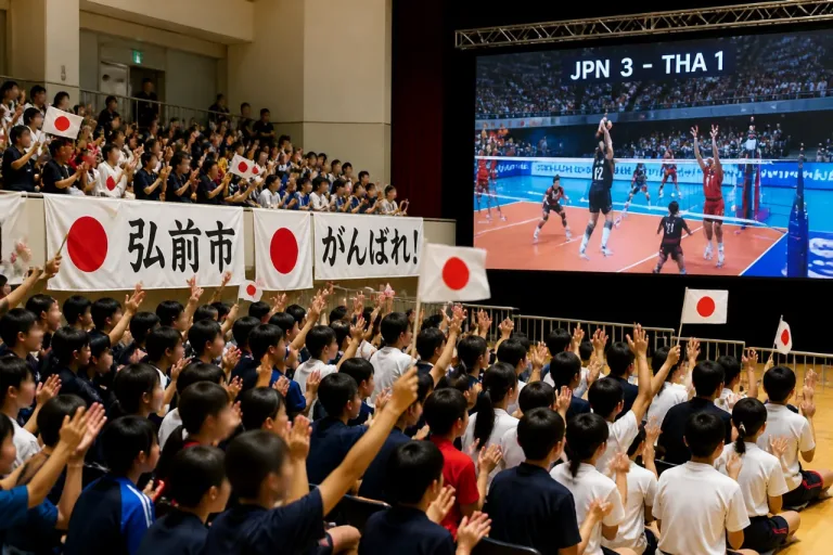 弘前のファンも注目 女子バレー日本、ネーションズリーグでタイに勝利