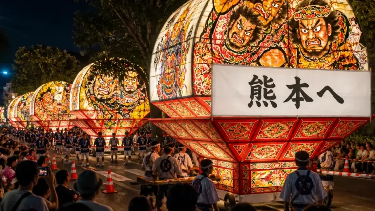 弘前ねぷたまつり開幕 熊本へメッセージ送る参加団体も