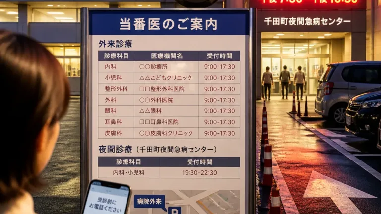 7月26日の広島県当番医一覧と受診のポイント
