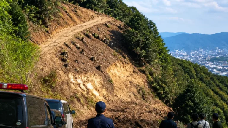 広島・黄金山で暴力団の山林無断伐採疑い 県警が家宅捜索