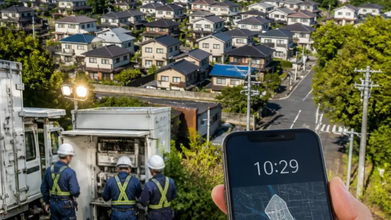 常陸太田市で約740軒が停電 午前10時29分ごろ発生