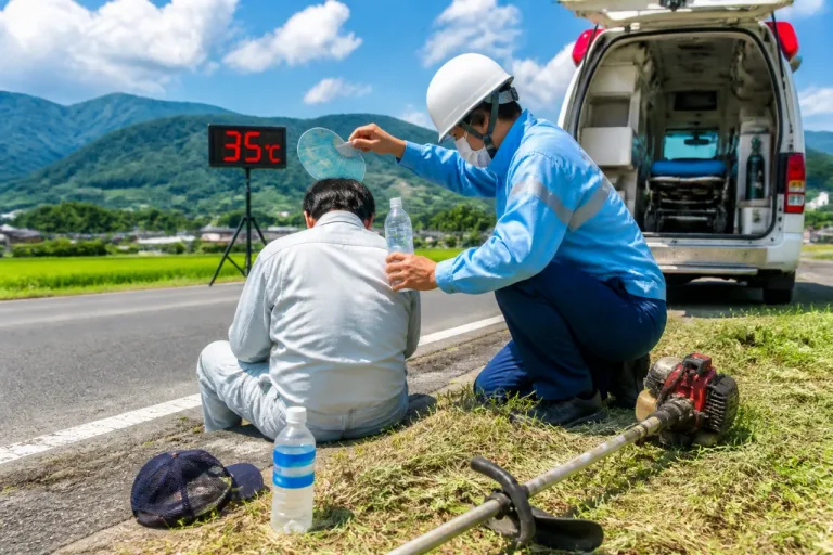 草刈り作業中に気分不良 伯耆町で熱中症疑いの搬送