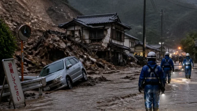 記録的大雨で北関東に土砂災害・浸水被害 足利で住宅倒壊、群馬にも警戒継続