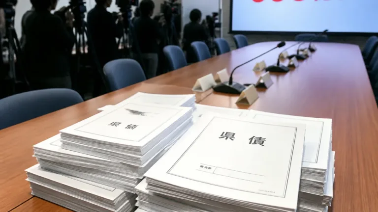 県債338億円の不適切処理 知事「前知事の指示」と説明