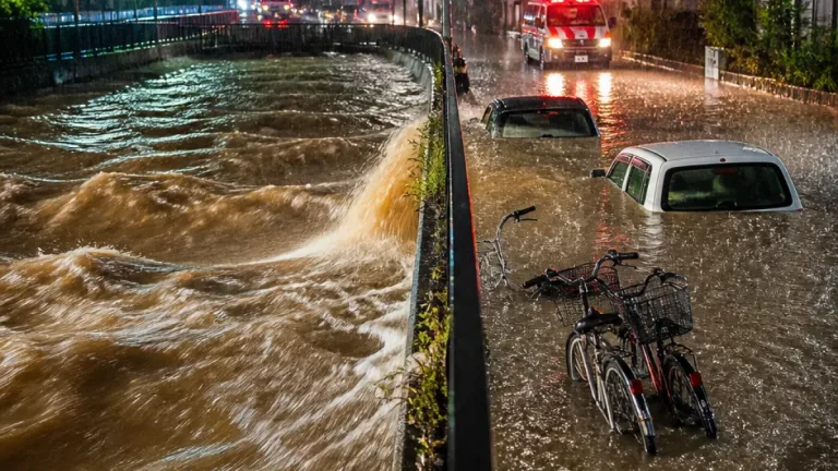 茨城南部を中心に複数市で「レベル3大雨警報」 低地浸水と河川増水に警戒を