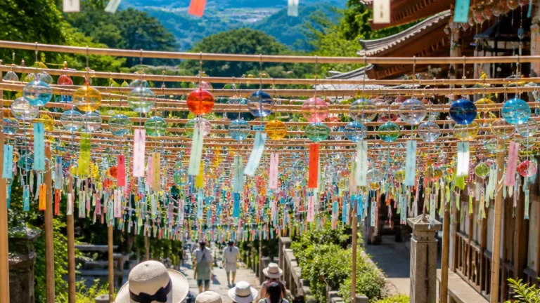 一畑薬師で風鈴祭り 2300個超が並び夏の音色響く