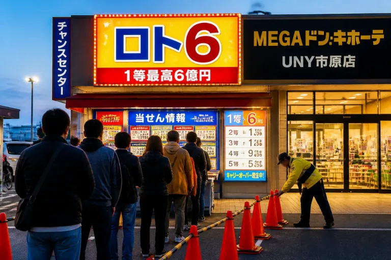 市原でロト6１等約4.85億円 発売店と過去の高額当せん履歴