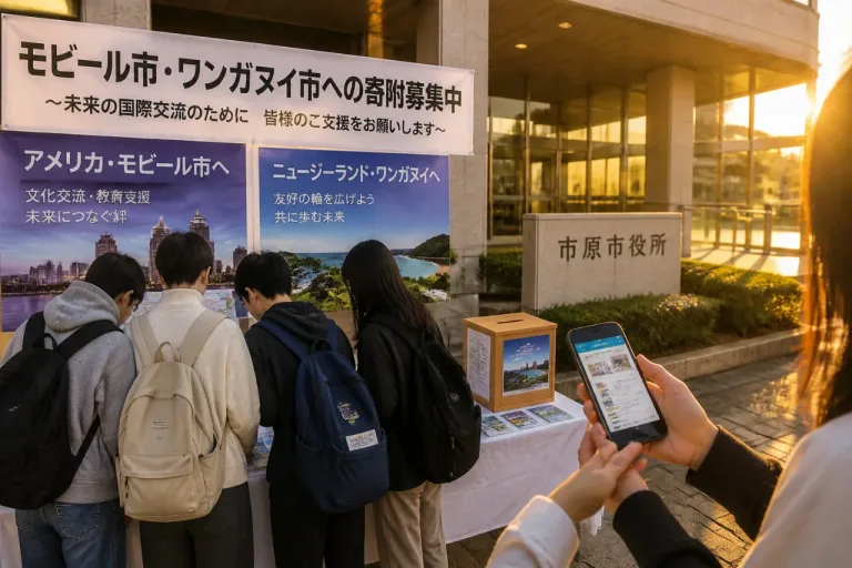 市原市、米国とニュージーランドへの中高生派遣を支える寄付を募集
