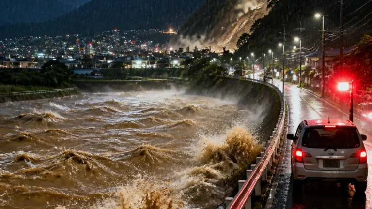 伊那付近で短時間に記録的豪雨 土砂・河川に警戒を