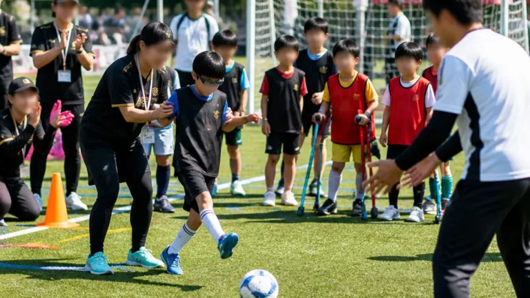 障がいのある子どもが競技で交流、楽しさと困難を体感
