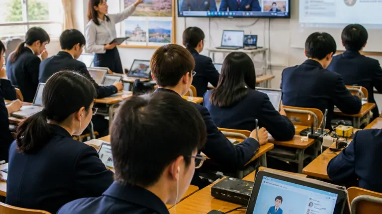 生成AI活用で「使う英語」へ 印西市が全中3年で国際交流授業導入
