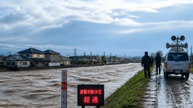 石田川でレベル3氾濫警報、太田市で避難判断水位超過の見込み