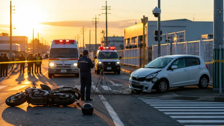 交差点で衝突、18歳男子高校生が死亡 いわき市小名浜