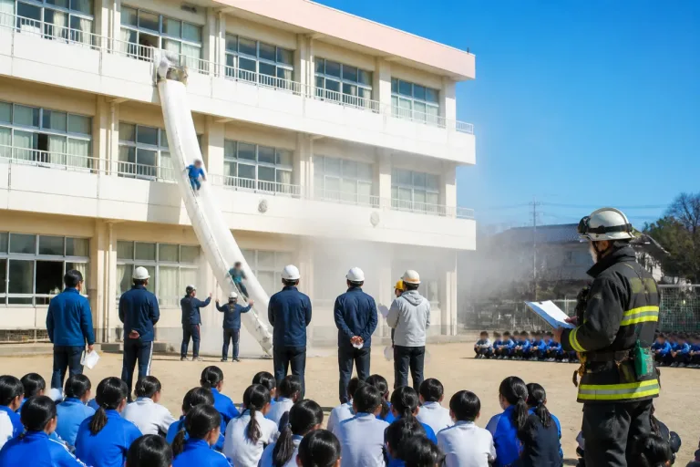 いわき市内小学校で「逃げ遅れ想定」の避難訓練実施