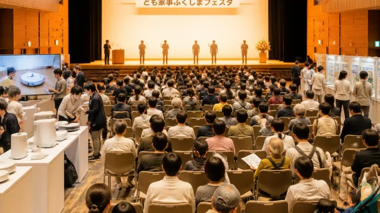 いわきで「とも家事」考える つるの剛士さんが育児と家事の実践を語る