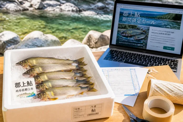 ＪＡタウン魚の日セールに郡上鮎、地域産品の販路拡大期待