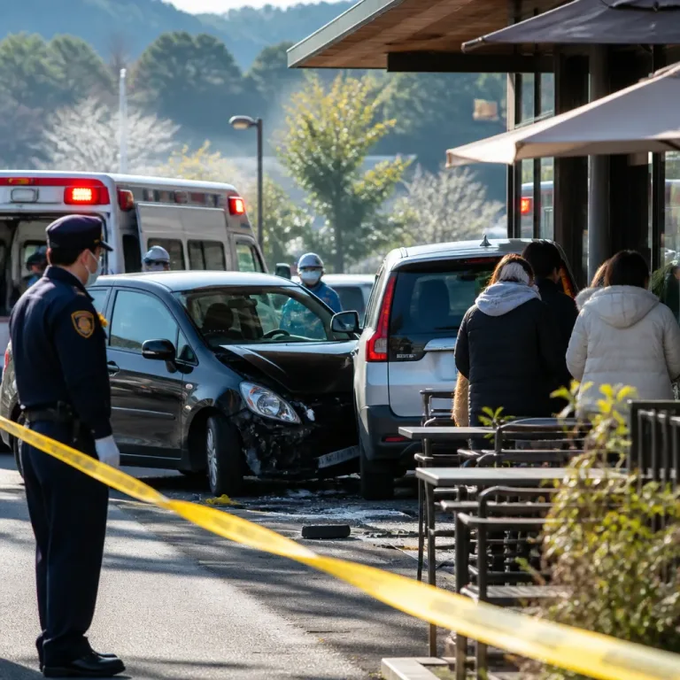 弁当店駐車場で車が衝突 客ら4人が軽傷