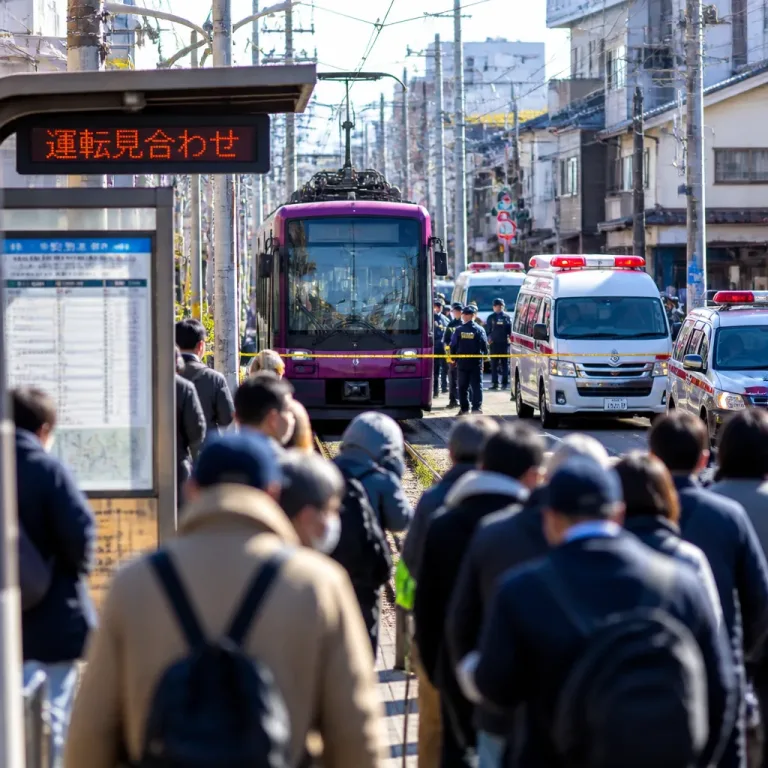 都電荒川線、一部区間の運転見合わせ 交通事故受け影響続く