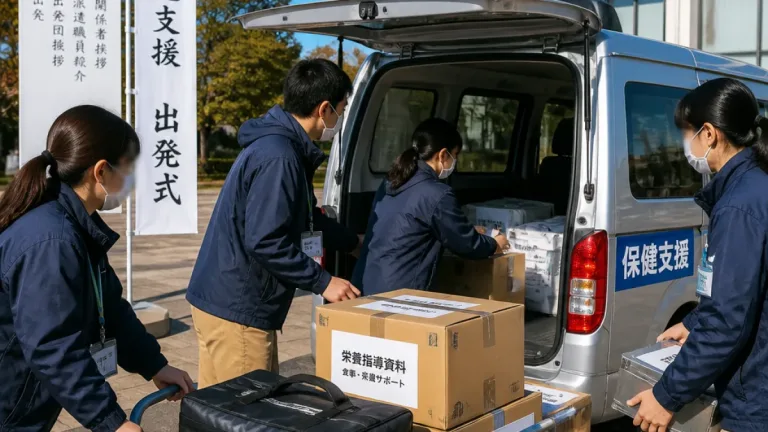 県職員ら4人を派遣、被災地の健康管理支援へ