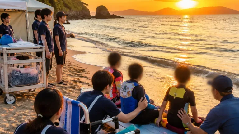 鹿児島の海で医療的ケア児が夏を体感 地域と医療の連携で実現