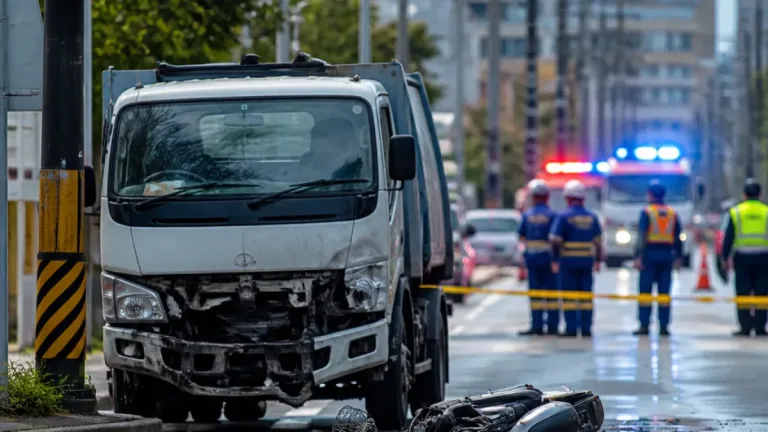 鹿児島市の交差点でゴミ収集車と衝突、原付運転手が意識不明の重体
