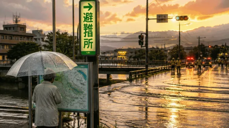 甲斐市にレベル3大雨警報、避難行動の早期確認を