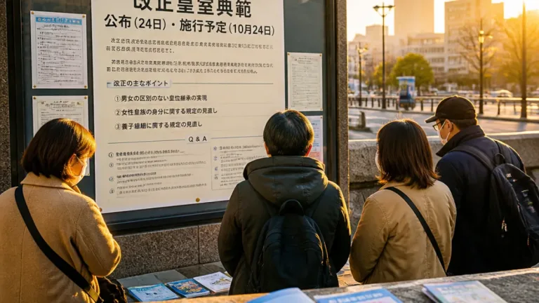 八王子住民に影響する改正皇室典範の公布と今後の準備