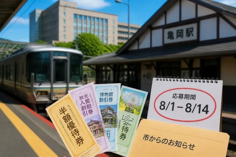 亀岡市がJR西日本の株主優待を抽選で市民還元、応募は2026年8月上旬