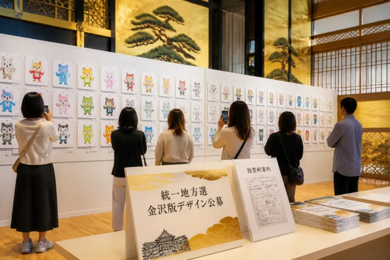金沢版の選挙キャラデザイン募集、統一地方選へ市が活用方針