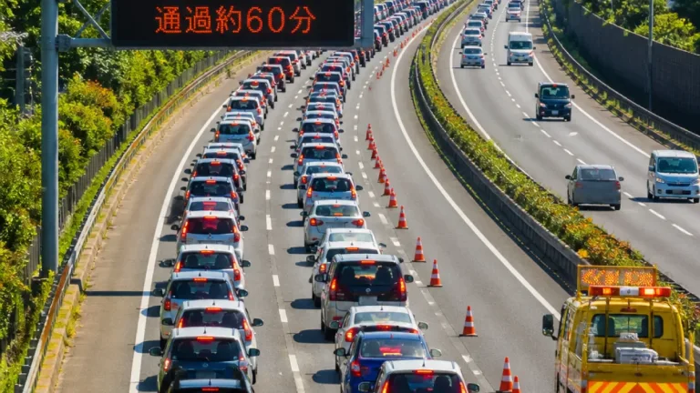 関越道下りで19キロ渋滞 通過に約60分の見込み
